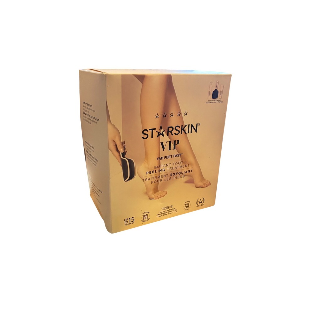 STARSKIN VIP Fab Feet Fast Instant Foot Peeling Treatment 3-Step System New Box